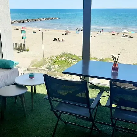 Studio Vue Mer Exceptionnelle Premiere Ligne Carnon Plage Exterior photo